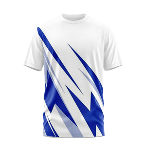 T-shirt pour homme personnalisé avec logo de marque privée, tissu de haute qualité en mélange polyester et élasthanne, impression par sublimation intégrale pour uniforme - Product Image 3