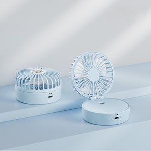 Ventilateur portable 3-en-1 pliable pour le cou et à main avec batterie 1800 mAh, autonomie de plus de 11 heures, commande par bouton, idéal pour les voyages - Product Image 3