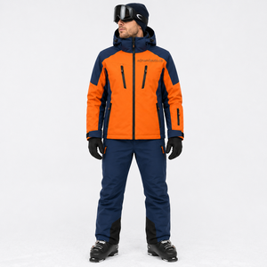 Conjunto de Chaqueta y Pantalones de Esquí para Hombre de Alto Rendimiento, Impermeable, Cortavientos, Transpirable, Traje de Nieve, Ropa Deportiva de Invierno Personalizada OEM - Product Image 2