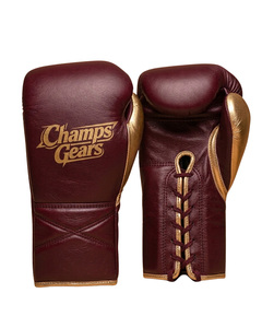 Champs Gear Boxhandschuhe mit Eigenem Logo, Professionelle Atmungsaktive Unisex-Handschuhe aus Echtem Rindsleder mit Verschluss für Erwachsenen-Training - Product Image 3