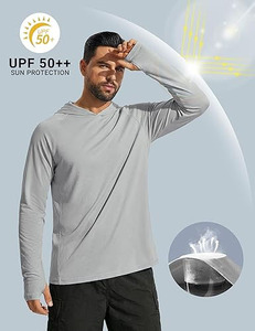 Camisa de Pesca para Hombre UPF 50, Estampada, Manga Larga, Transpirable, Spandex/Poliéster 180g, Jersey sin Costuras - Product Image 2