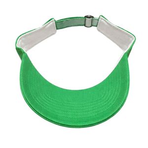 Green Visor <b>Cap</b> Adjustable Sun <b>Hat</b> Embroidered Design Outdoor Sports Casual Headwear Fashion Accessory Lightweight Summer Wear - Product Image 4