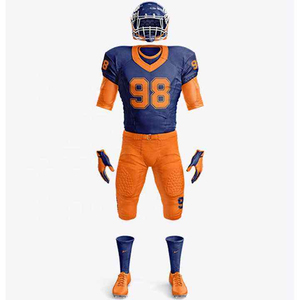 Dernier design d'uniforme de football américain, nouveau style, uniforme de football américain pour jeunes, prix de gros, polyester de haute qualité - Product Image 1