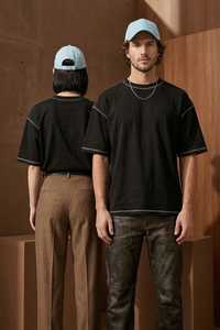 เสื้อยืดคอกลมแขนสั้นทรงหลวมโอเวอร์ไซส์ ผ้าฝ้ายเนื้อหนักสำหรับผู้ชาย รุ่นใหม่ประจำปี 2025 เสื้อยืดผู้ชายใส่สบายสำหรับฤดูร้อน - Product Image 2