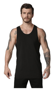 Camiseta sin Mangas con Cuello en V para Hombre, de Alta Calidad, 100% Algodón, Transpirable, Tejida, Informal, para Verano, Gimnasio, Personalizable OEM - Product Image 5