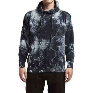Sweat-shirt à capuche tie-dye élégant pour homme, confortable, à manches longues, avec tissu de qualité supérieure, poche kangourou avant et ourlet côtelé - Product Image 3
