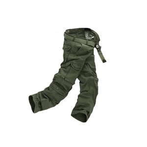 กางเกงคาร์โก้ผ้าฝ้ายคุณภาพพรีเมียมสำหรับผู้ชาย น้ำหนักเบา หลายกระเป๋า สวมใส่สบาย เป็นมิตรกับสิ่งแวดล้อม แห้งเร็ว รับทำโลโก้และแบรนด์ส่วนตัว - Product Image 3