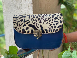 Nuevo bolso bandolera rechoncho de cuero reciclado, bolso de cuero de piel de vaca de alta calidad, bolso de hombro para mujer - Product Image 2