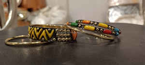 เครื่องประดับแฟชั่นสไตล์โมเดิร์นสำหรับผู้หญิง สร้อยข้อมือทองเหลืองแบบปรับได้ งานแฮนด์เมด ดีไซน์คลาสสิก - Product Image 4