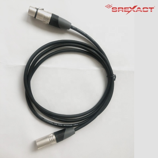 Professional SREXACT Microphone XLR Cable Male to Female High Quality Connectors Zinc Alloy Shell Nickel Plated 1M 6mm OD