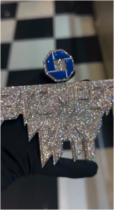 Collar con Colgante de Nombre Personalizado, Plata de Ley 925, Joyería Hip Hop, Diamante Moissanita de Moda, para Regalos de Navidad - Product Image 1