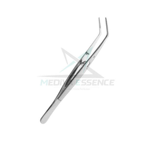 Pince chirurgicale manuelle en acier inoxydable pour équipement dentaire, 14 cm, courbée, régulière, pour pansements, certifiée CE Classe II - Product Image 2