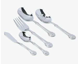 Elegante juego de cubiertos de 60 piezas para 12 personas, con tenedores, cucharas y cuchillos, colección de comedor a un precio asequible. - Product Image 4