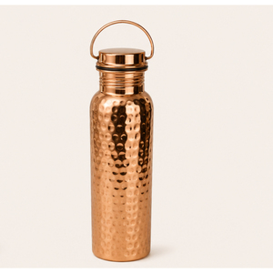 Premium Hammered Design Copper <b>Bottle</b> Eco-Friendly Sustainable Metal Water <b>Flask</b> Handmade Copperware Outdoor Travel <b>Bottle</b> - Product Image 1