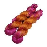 100% pur fil de soie filé fabriqué à partir de cocon de soie de mûrier utilisé pour tapis touffetage à la main tissage tricot Crochet Art et artisanat