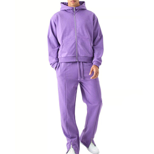 Tracksuit Men's Tracksuits Custom Logo Tech Fleece Zip Plain Jogging Men Tracksuit Men - Product Image 1