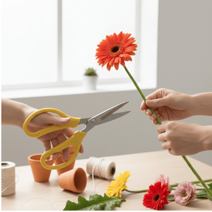 กรรไกรตัดดอกไม้และสวนขนาด 7 นิ้ว พร้อมด้ามจับยาง/พลาสติกกันลื่น ดีไซน์แบบบายพาส - ขายส่งอุปกรณ์ทำสวนจากโรงงาน - Product Image 1