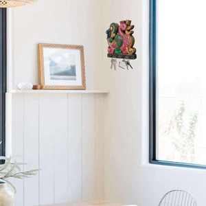 Handcrafted Mango Wood 4-<b>Hook</b> <b>Wall</b> Hanger <b>for</b> Home Entrance Stylish Hallway Living Room Decor Modern Clothing Organizer unique - Product Image 4