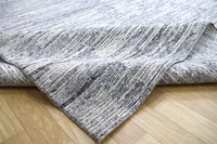 Alfombra Tibetana de Lujo Silenciosa a Precio de Fábrica al por Mayor |   Alfombra Tejida a Mano de Color Gris Texturizado para Espacios Interiores de Primera Calidad
