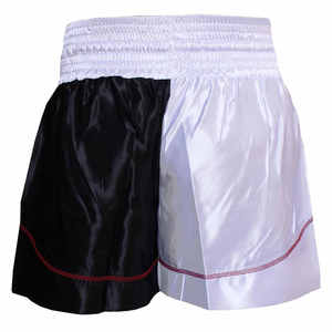 Pantalones Cortos Deportivos Ligeros de Satén Bicolor para Entrenamiento y Competición, Transpirables, de Alto Rendimiento, para Muay Thai - Product Image 2
