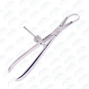 Fórceps ortopédicos de reducción de hueso de calidad fina de 25cm, instrumentos médicos quirúrgicos curvos de acero inoxidable, fórceps para fragmentos de hueso - Product Image 1