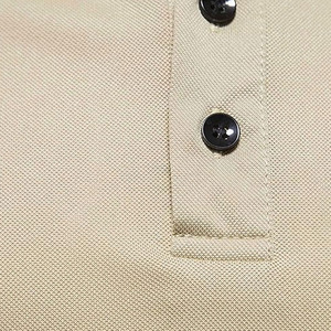 Camisetas de hombre de alta elasticidad con cuello vuelto y botones laterales para deportes de polo, ropa de negocios, polos para hombre - Product Image 5