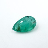 HAYAAT GEMS Pierre précieuse émeraude naturelle de Zambie 1,70 ct, vert, taille poire, facettée, 10,5x6,4x4,5 MM pour la fabrication de bijoux