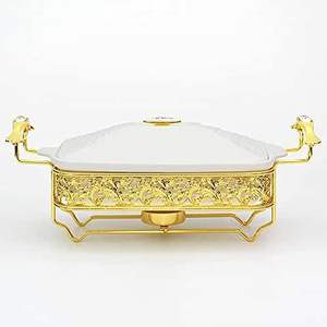 Ensemble de buffet pour repas, chauffe-plats pour traiteur, présentoir alimentaire de luxe, plat de service pour événements, chauffe-plats professionnel - Product Image 5