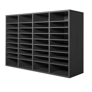 Organisateur de magazines en bois réglable avec 36 compartiments pour usage de bureau - Product Image 3