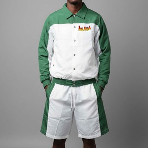 Nuevo Conjunto Deportivo de Verano para Hombre, 100% Algodón, Transpirable, Informal, de Dos Piezas, Chaqueta y Pantalones Cortos, Cortavientos - Product Image 4