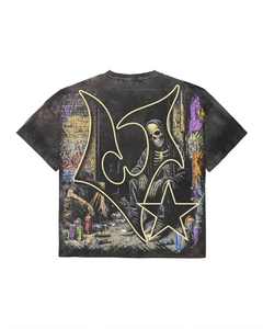 T-shirt pour homme de haute qualité 100% coton, col rond, grande taille, style hip-hop, anti-boulochage, 300g, logo imprimé sur le devant - Product Image 5