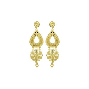 Pendientes Colgantes Chapados en Oro de 14K, 18K, 24K al por Mayor, Joyería de Moda, Set de Pendientes Nupciales Árabes, Joyería Rellena de Oro, Oro Joyería - Product Image 3