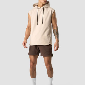 Vêtements de sport pour hommes, sweats à capuche sans manches respirants, vêtements de sport décontractés pour le sport et la vie quotidienne, matière douce et flexible - Product Image 2