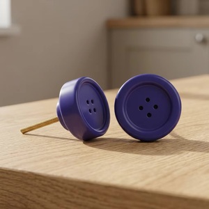 Bone Horn Brass Wood Cabinet Knobs Furniture Handles Modern Design Durable Anti-Rust Easy Installation for Kitchen Bedroom - Product Image 1