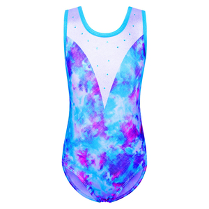 Vente flash - Justaucorps de gymnastique pour enfants avec design personnalisé par sublimation, justaucorps de danse pour filles, unique, attrayant et scintillant, pour compétitions - Product Image 4