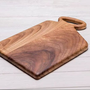 Handcrafted Wooden Chopping Board Wood Handle Rectangle <b>Shape</b> 1.3cm Thick Non-Toxic Easy Clean Dishwasher Safe MT Exports Single - Product Image 1