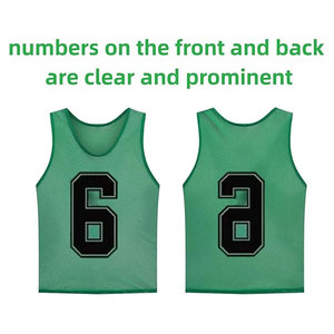 Pinnies Scrimmage Vests <b>Soccer</b> Bibs for Team Practice Training Breathable Lightweight Mesh Jerseys with Drawstring Carry Bag - Product Image 2
