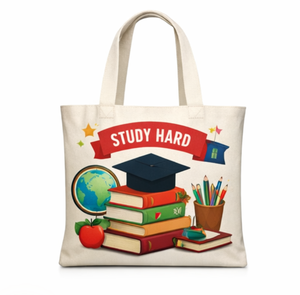 Wholesale Custom Logo 12oz Medium Heavy Duty Cotton Canvas Tote Bag Eco-friendly Reusable Shopping bag Printed Promotional - Product Image 6