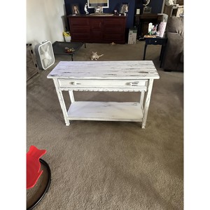Acacia Wood <b>Rustic</b> <b>Console</b> <b>Table</b> Distressed Finish Wholesale - Handcrafted - Product Image 2