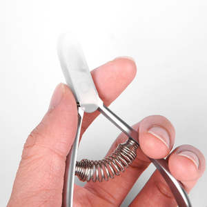 High Quality Professional Nail Care Manicure Pedicure Stainless Steel Curved Wide Jaw Opening Double Spring Cuticle Nippers - Product Image 5