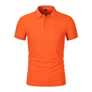Polo en coton gris uni pour homme, coupe ajustée, manches courtes, haut décontracté en tricot - Product Image 4