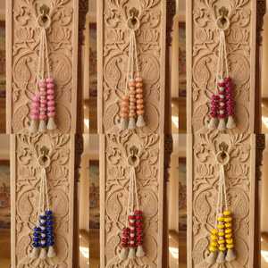 ดอกโบตั๋นประดิษฐ์พร้อมพวงระย้าไข่มุกสำหรับงานแต่งงาน ฮัลดี เมฮันดี นิกาห์ ฉากหลัง |   เทศกาลดีวาลี พระพุทธเจ้ากฤษณมณี และของตกแต่งบ้านแบบแขวน - Product Image 2