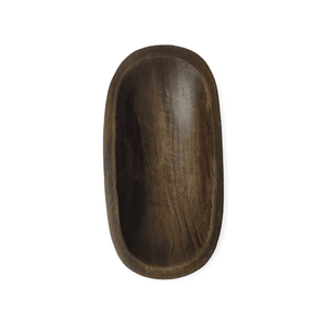 Antiguo Navidad estilo moderno tallado a mano Mango madera Mesa vela recipiente oro Natural ovalado pequeño cuenco para decoración del hogar linterna - Product Image 2