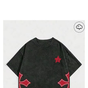 Trendy Streetwear Cotton Customized Men Printed <b>T</b> Shirt Vintage Acid Washed Graphic Style Men Printed <b>T</b> Shirt - Product Image 6