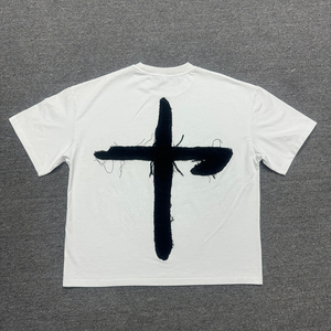 Nueva Camiseta de Hombre Estilo Hip-Hop Vintage, Oversize, con Estampado Gráfico DTG, Cuello Redondo, Estilo Urbano, Personalizable, para Verano - Product Image 2