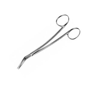 กรรไกรตัดไหมพรีเมียม Locklin ขนาด 155 มม. ใบมีดโค้งหยักคม 1 ใบ ทำจากเหล็กกล้าไร้สนิม สำหรับศัลยกรรมตกแต่ง - Product Image 2