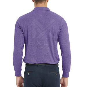 Polo à manches longues pour homme Signature, matière douce au toucher, coutures durables, coupe confortable, vêtements de mode pour tous les jours - Product Image 2