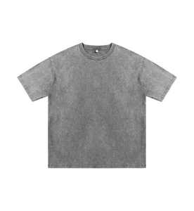 Camiseta Vintage para Hombre con Logotipo Personalizado, Talla Americana, Algodón Grueso de 230 g/m², Teñido con Cera, Cuello Redondo - Product Image 3