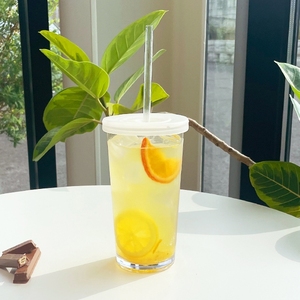 Clear Plastic Cold <b>Cup</b> 500ml 17oz Hard Plastic Reusable Tumbler Custom Wholesale <b>with</b> <b>Straw</b> Silicone <b>Lid</b> - Product Image 5