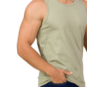 Débardeur de sport pour homme, très vendu, en polyester/coton, séchage rapide et respirant, design de logo personnalisé, vêtements de rue pour l'extérieur - Product Image 3